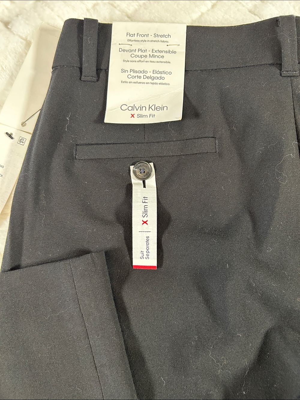 Calvin Klein Black Women’s Stretch Dress Pants - Flat Front size 18 - Picture 6 of 8